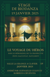 affiche du stage le voyage du héros 