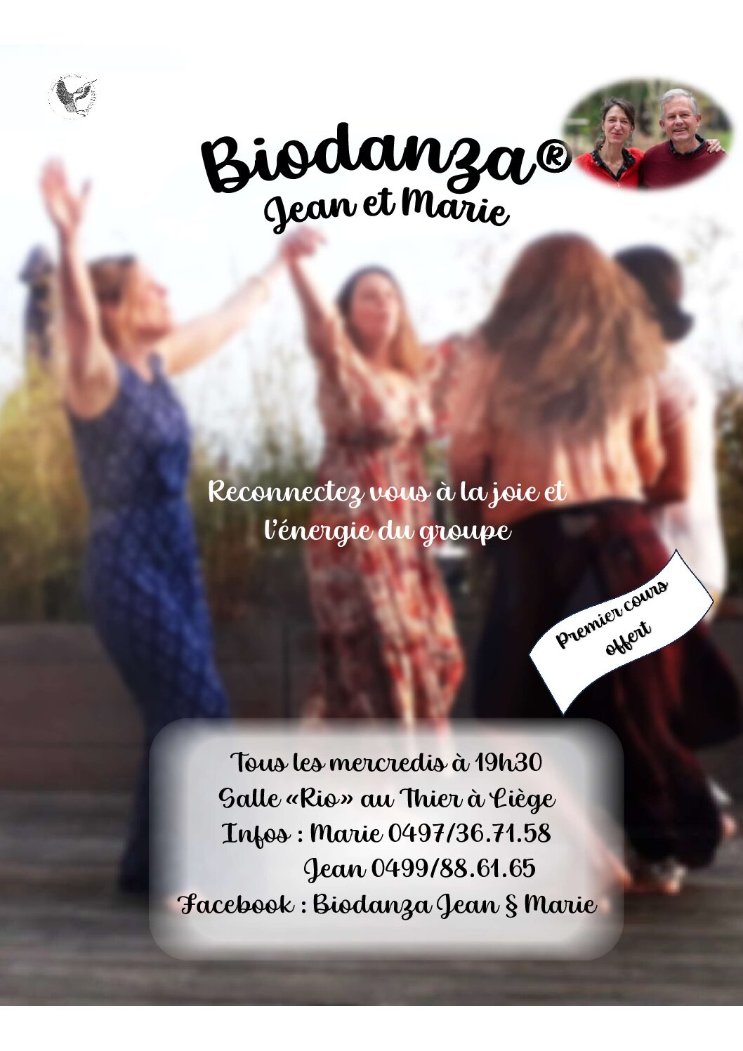 Lees meer over het artikel ➔ <center><b>Thier à Liège</b><br />Biodanza hebdo<br />Jean & Marie</center>